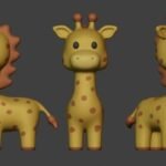 Cute Giraffe 3D STL File for 3D Printing