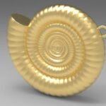 Ammonite Charm 3D Model - 3D Printing
