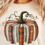 Fall Book Pumpkin Halloween Teacher PNG