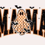 Mama Halloween PNG, Ghost Halloween PNG