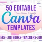 50 Editable Canva Templates 6x9 for KDP
