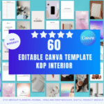 About 60 Editable Canva Templates KDP