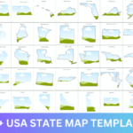 45+ USA State MAP Canva Frame Template