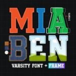 Mia Ben Canva Font Frame Template