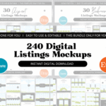 240 Etsy Listing Mockup Bundles