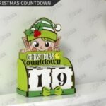 3D Christmas Countdown Laser Cut | Xmas