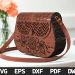 Boho Wooden Bag Laser Cut SVG