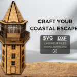 Lighthouse Laser Cut Files, SVG & DXF