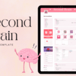 Aesthetic Pink Second Brain Notion
