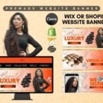 Hair Business Premade Website Banner DIY