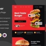 Burn - Burger Landing Page V2