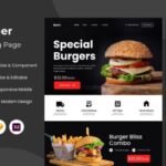 Burn - Burger Landing Page