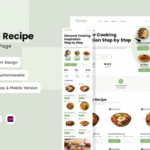eleraku - Foods Recipe Landing Page
