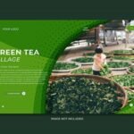 Landing Page Green Tea Village Theme