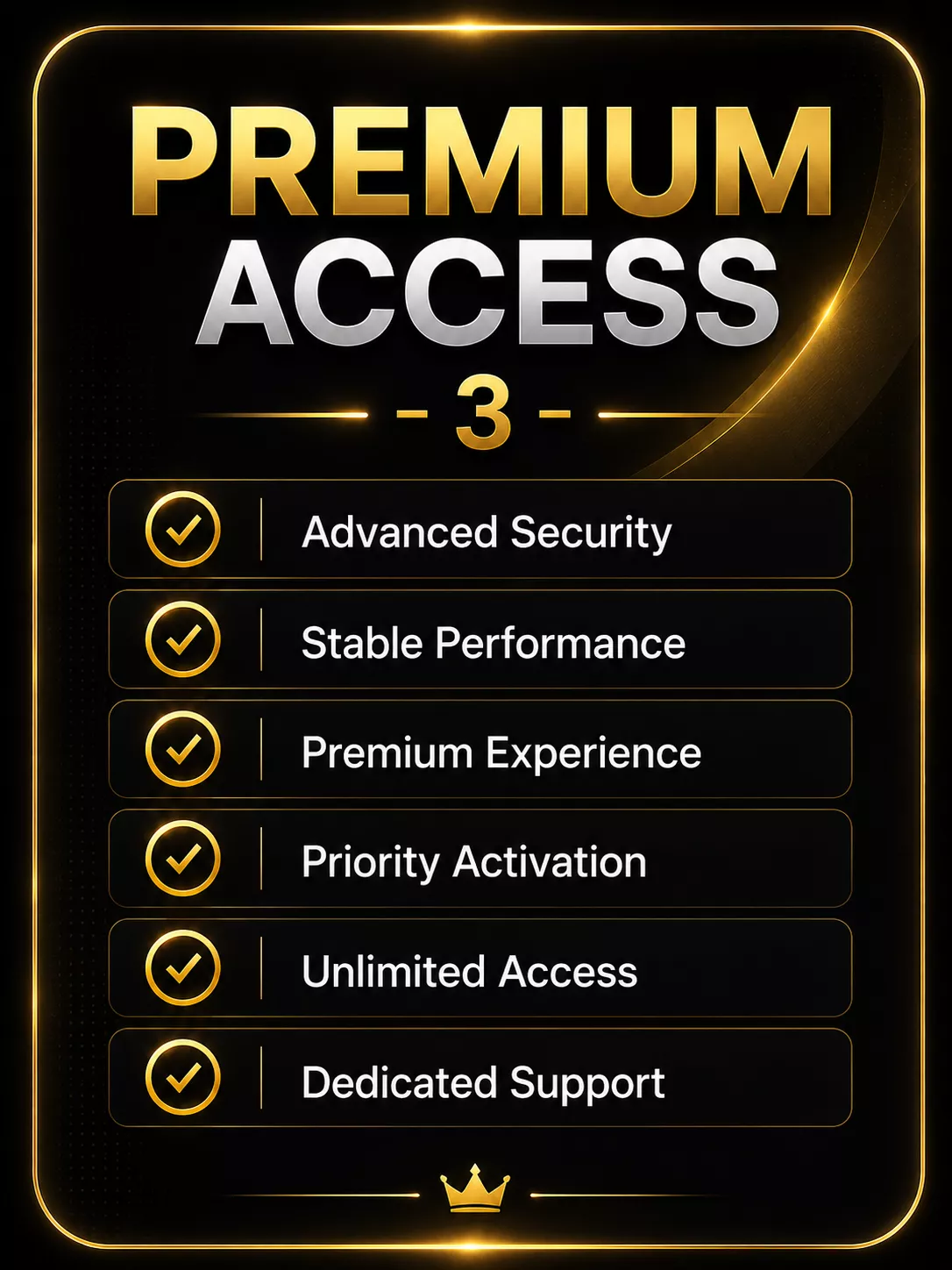 PREMIUM ACCESS (10) PREMIUM ACCESS 3 - Image 1