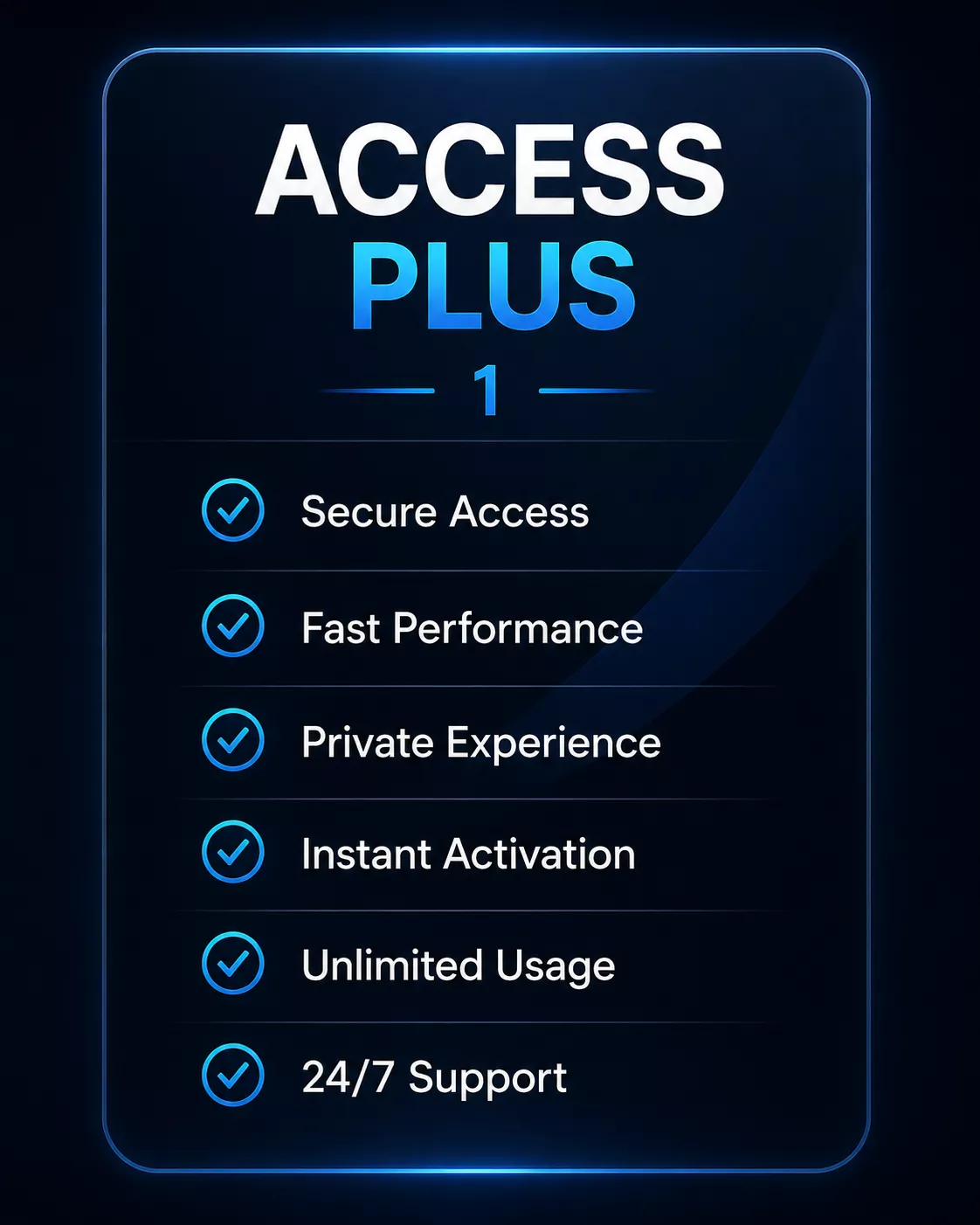 PREMIUM ACCESS (2) ACCESS PLUS 1 - Image 1