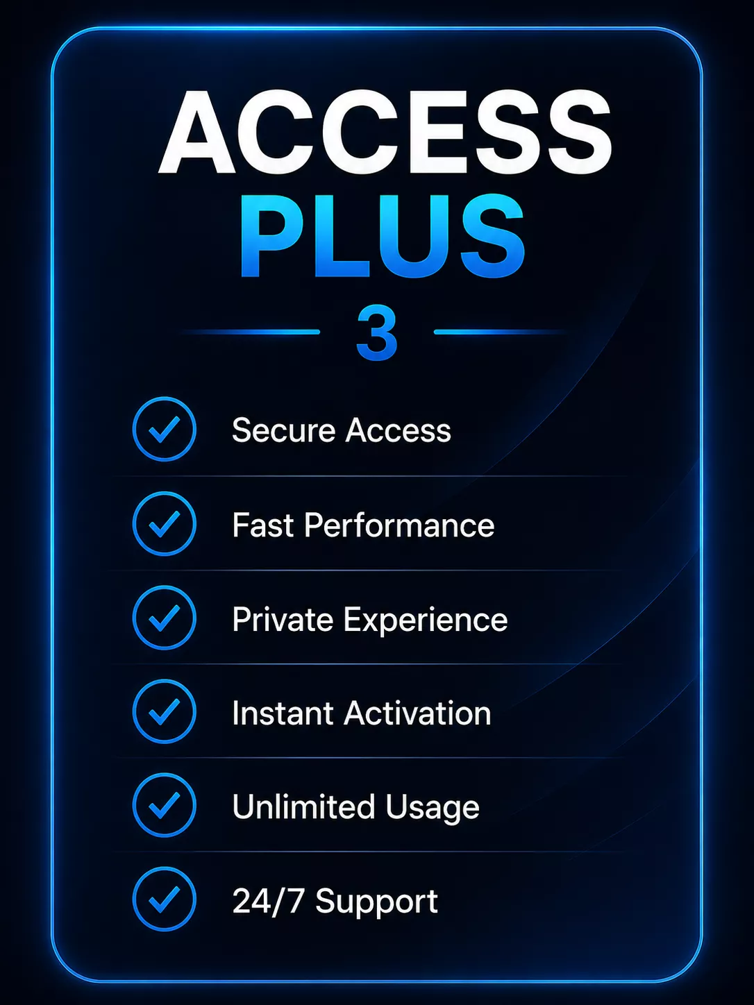 PREMIUM ACCESS (3) ACCESS PLUS 3 - Image 1