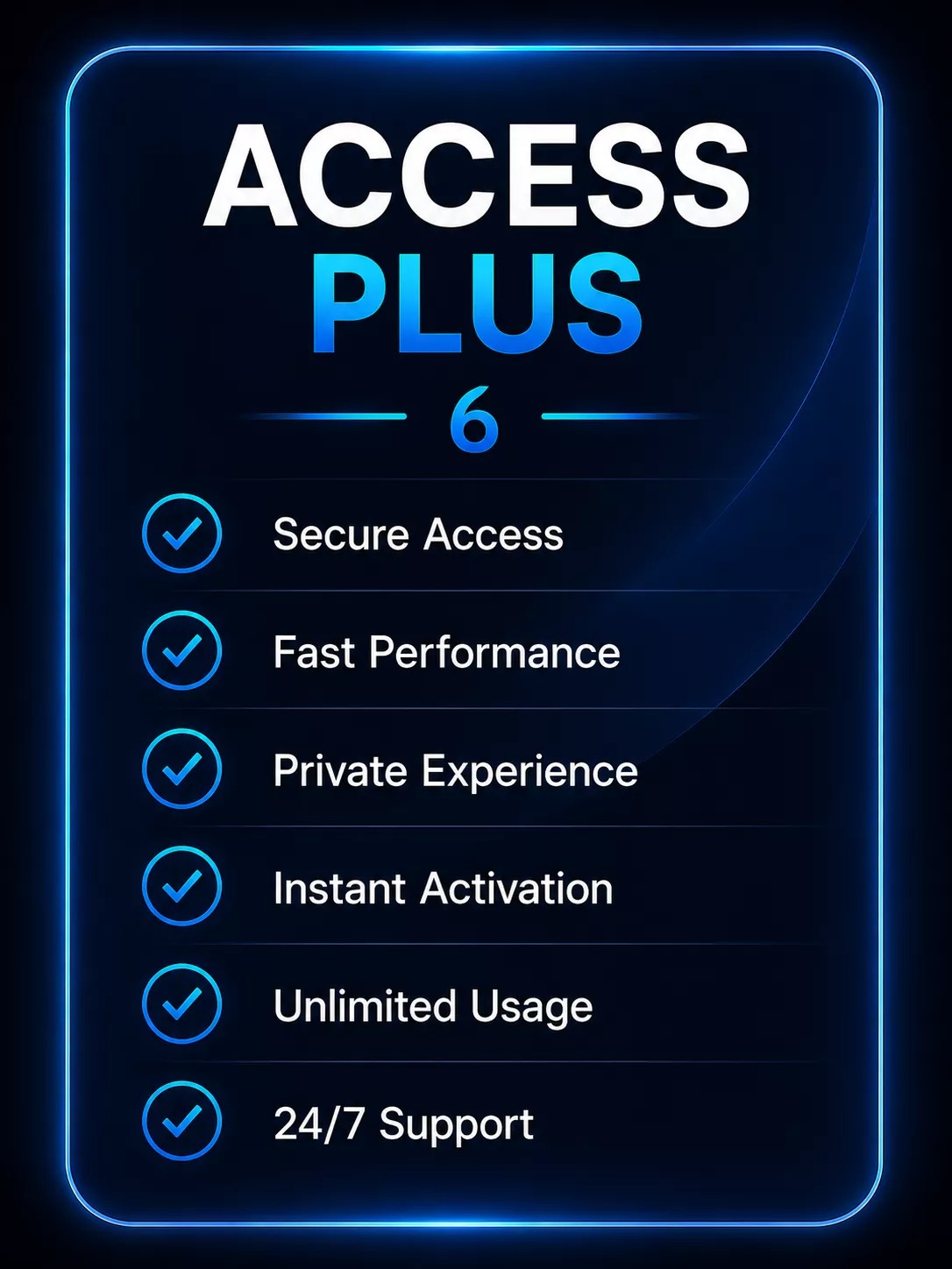 PREMIUM ACCESS (4) ACCESS PLUS 6 - Image 1