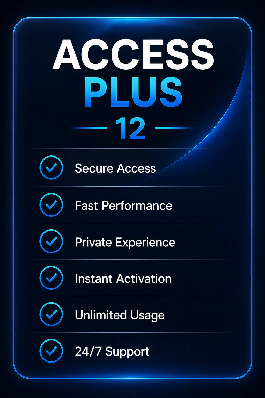 PREMIUM ACCESS (5) ACCESS PLUS 12 - Image 1
